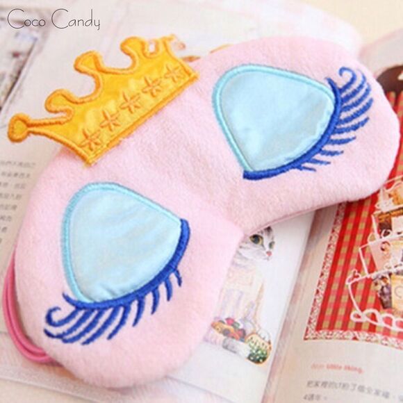 🆕Princess Crown Pink Eye Mask - Picture 2 of 4